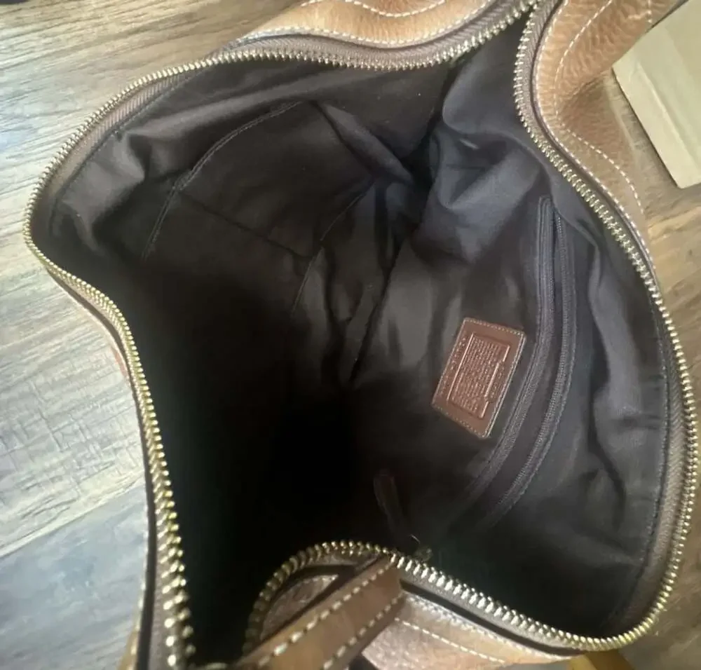 Coach Vintage 10044 Soho Hobo in Tobacco Pebbled Leather Bag